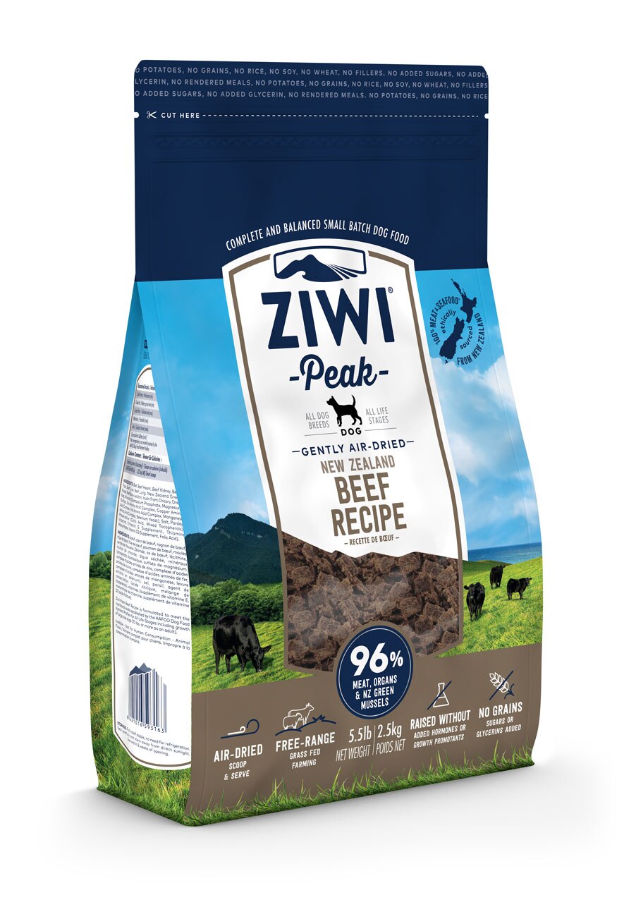 Ziwi Peak Beef Air Dried Dog Food - 2.5kg